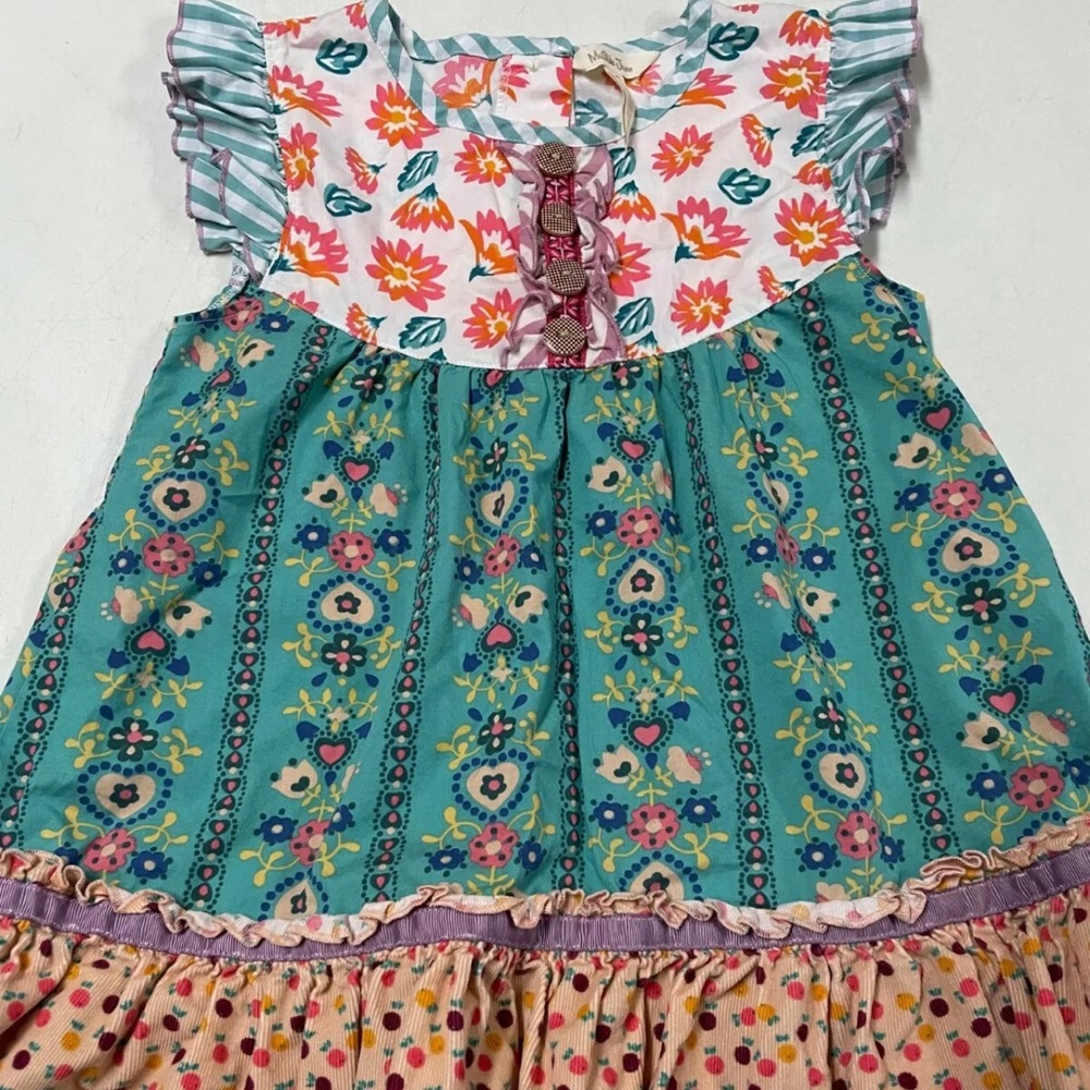 MATILDA JANE ADORABLE FLORAL COTTON SWING TOP NWT SZ 6